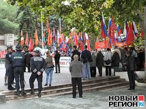 В Севастополе прошёл пикет за вступление в союз с Россией и Белоруссией