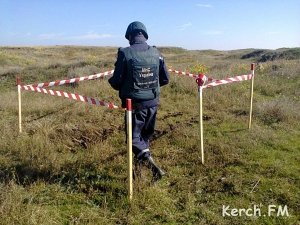 В трёх селах под Керчью уничтожали боеприпасы