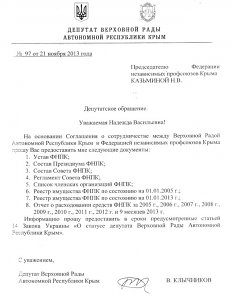 Глава крымских профсоюзов закрыла всю информацию о своей работе накануне ежегодного заседания Совета (ФОТО ДОКУМЕНТОВ)