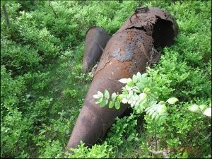 В Керчи на улице нашли корпус мины