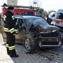 На въезде в Севастополь столкнулись два автомобиля