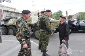 В центре Симферополя вновь «вежливые люди»