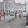 В Керчи на Кирова затруднено движение из-за укладки асфальта