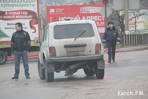 В Керчи автомобиль «Нива» и «ГАЗель» не поделили дорогу