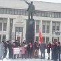 Возложение калужских коммунистов в годовщину смерти И.В. Сталина