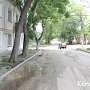 В Керчи порыв водовода на Крупской