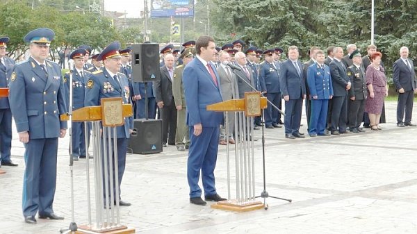 Секретарь Тульского обкома КПРФ Алексей Лебедев принял участие в торжественной церемонии вручения знамени областному управлению Федеральной службы исполнения наказаний