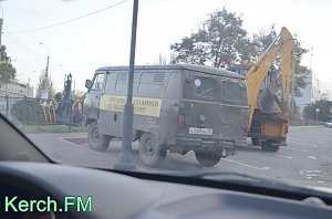 В Керчи опять ремонтируют «любимый порыв»