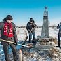 Омские комсомольцы побывали на месте братского захоронения времён Гражданской войны