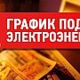 В Крыму на неделю введут графики подачи электроэнергии