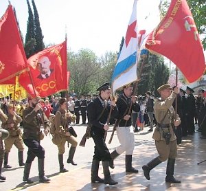 Севастополь встретил Поезд Победы