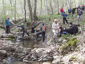 Крымские казаки провели «школьный десант» к местам партизанской славы.