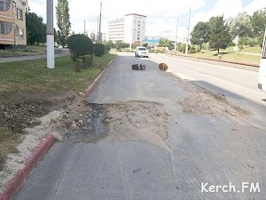 В Керчи снова разрыли улицу Свердлова