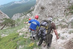 В крымских горах спасен человек