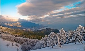 В субботу в Крыму до 3 градусов мороза, снег