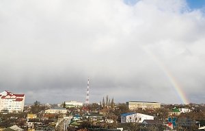 Радуга от храма к мечети в Симферополе