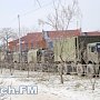 В Керчи на Шлагбаумской из-за военных машин затрудненно движение, — читатель