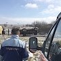 Девушка за рулём Pajero «улетела» в кювет в Белогорском районе