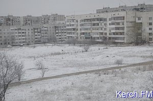 Керчь завалило снегом