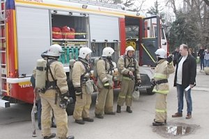 Условный пожар на объекте с массовым пребыванием людей успешно ликвидирован