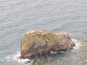 На композитный крест на скале Явления нет благословения