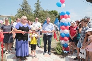 В Советском районе открыли уличный спорткомплекс