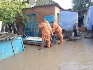 Ликвидация последствий подтопления в Ленинском районе