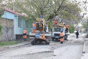 В Симферополе занялись освещением на улице Субхи